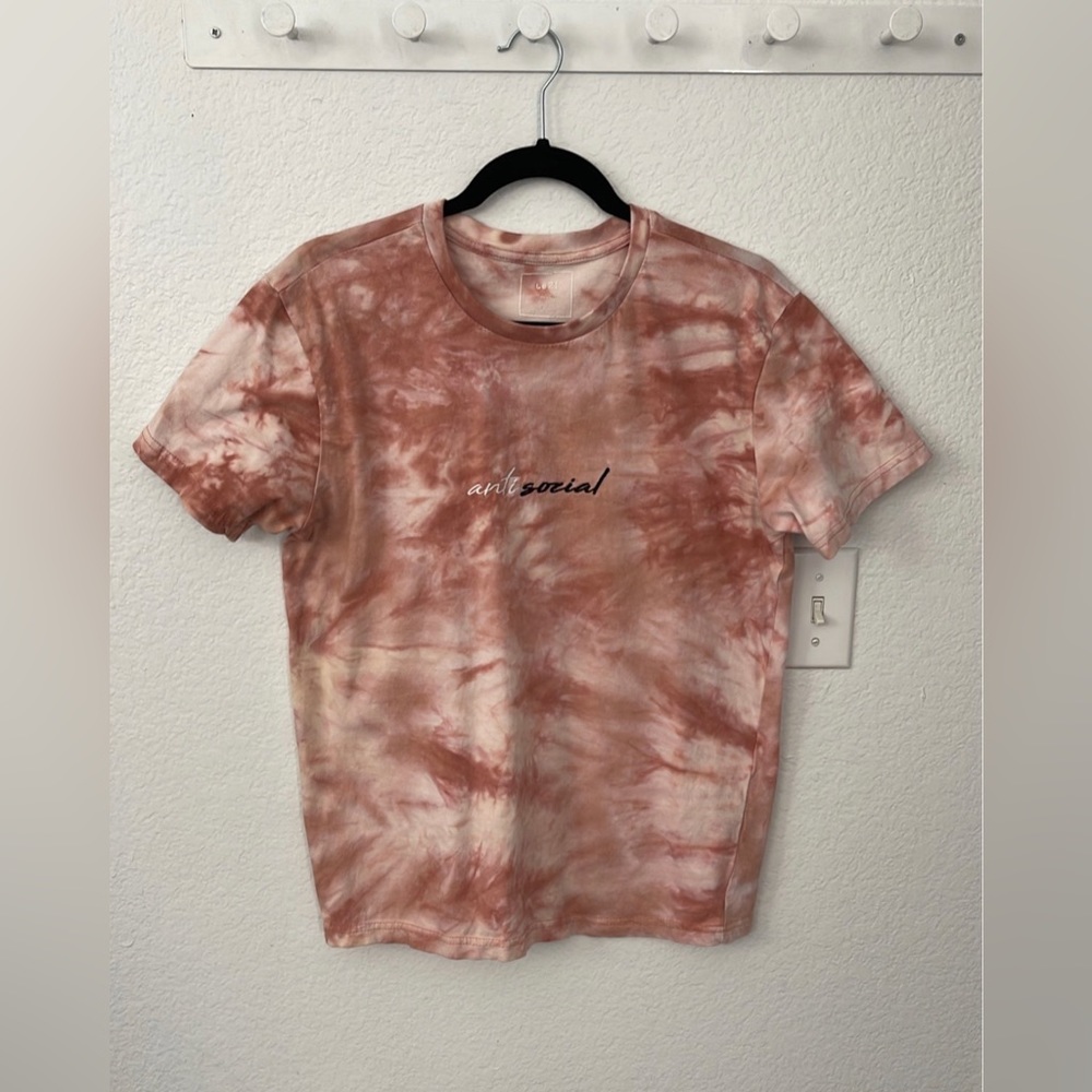 Embroidered bleached tie-dyed tee from rue21